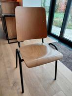 4 stoelen retro nieuw gelakt zwart schoolstoelen, Huis en Inrichting, Ophalen, Zwart, Hout