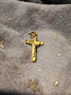Pendentif croix original, plaqué or, Bijoux, Sacs & Beauté, Comme neuf, Or, Enlèvement, Or