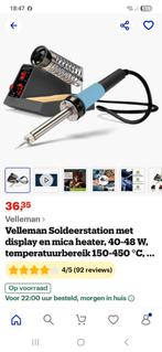 Soldeer station velleman vtss4n, Hobby en Vrije tijd, Elektronica-componenten, Ophalen, Nieuw