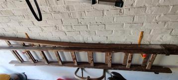 Houten ladder 2x9 treden, Enlèvement, Comme neuf, Échelle