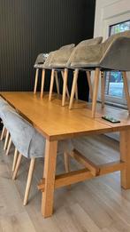 6stoelen & eettafel, Huis en Inrichting, Tafels | Eettafels, Ophalen, Zo goed als nieuw