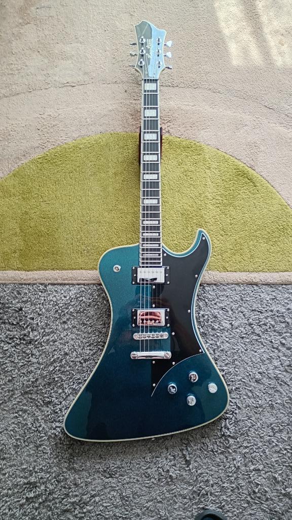 Hagstrom Fantomen Limited Edition Kyanite Blue (geen ruil), Muziek en Instrumenten, Snaarinstrumenten | Gitaren | Elektrisch, Zo goed als nieuw