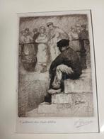 L'attendre des Crevvettiers , gesigneerde ets Kurt Peiser, Ophalen of Verzenden