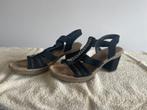 Sandalen met Hak, Zwart, Gedragen, Rieker, Sandalen of Muiltjes