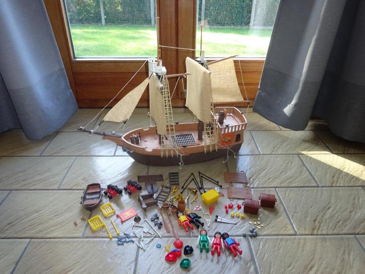 Playmobil vintage piratenboot, Kinderen en Baby's, Speelgoed | Playmobil, Zo goed als nieuw, Complete set, Ophalen of Verzenden