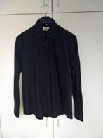 Zwart hemd met witte bolletjes – Maat 41/42 L – Nieuw, Ophalen of Verzenden, Nieuw, Zwart