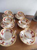 Vintagev 6 kop en schotels Royal Albert Lady Hamilton, Antiek en Kunst, Ophalen of Verzenden