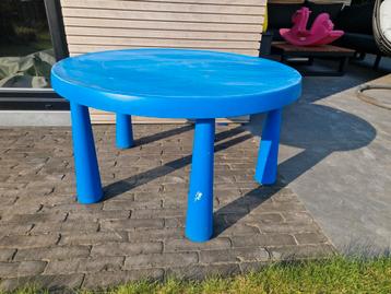 Ikea tafel blauwe plastic
