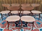 6 Vintage Deense teakhouten design stoelen, Enlèvement, Comme neuf, Vintage, Cinq, Six Chaises ou plus