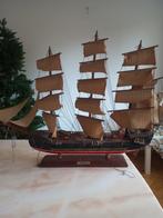 bateau en maquette fragata 18e siecle 50 cm sur 50 cm, Antiquités & Art, Curiosités & Brocante, Enlèvement