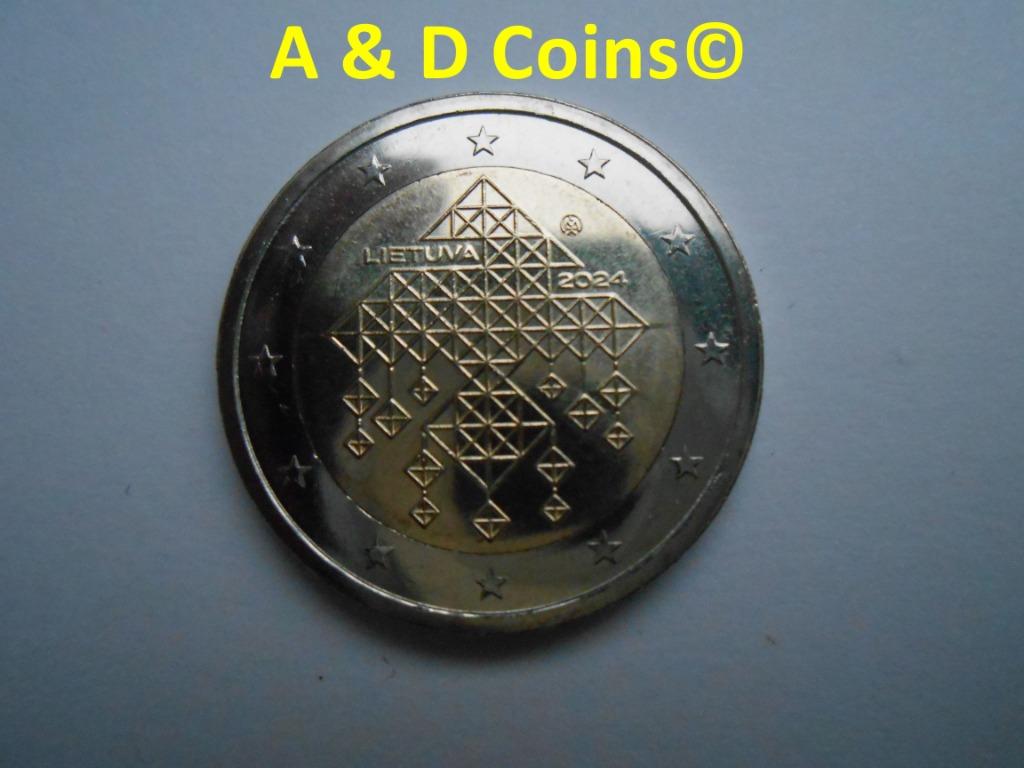 Litouwen 2 Euro cc 2024, Verzenden, Overige landen, 2 euro, Losse munt