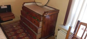 Antieke commode met marmeren blad, Enlèvement, Comme neuf