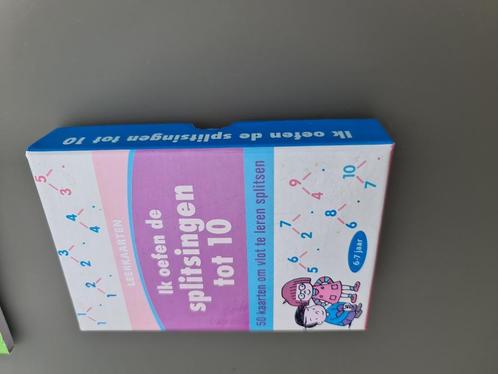 splitsingen tot 10, leerkaarten, Kinderen en Baby's, Speelgoed | Educatief en Creatief, Zo goed als nieuw, Rekenen, Ophalen of Verzenden