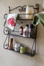 Wand Kruidenrek 3 Niveau LANDELIJK smeedijzer, Ophalen of Verzenden, Nieuw