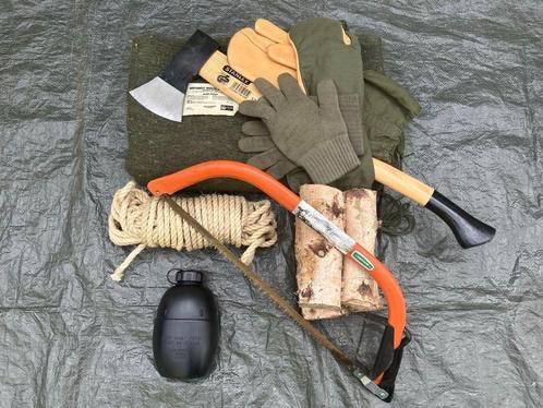 Bushcraftpakket (zie foto + omschrijving), Hobby en Vrije tijd, Overige Hobby en Vrije tijd, Nieuw, Ophalen