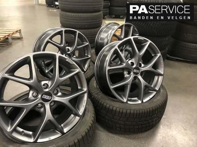 Nieuw 19 inch Antraciet BBS Tesla Model 3 set inc Banden TPM, Auto-onderdelen, Banden en Velgen, Banden en Velgen, Zomerbanden