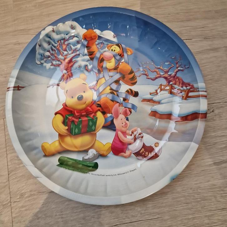 Bord Winnie the Pooh winter / Kerst, Verzamelen, Disney, Nieuw, Servies, Winnie de Poeh of vrienden, Ophalen of Verzenden