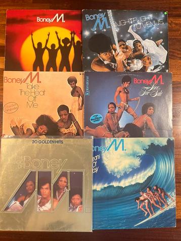 BONEY M 6 originele 33 rpm vinyl lp album records beschikbaar voor biedingen