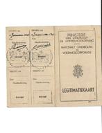 Ligitimatiekaart Landbouw Bezetting VNV Voeding Lier, Verzamelen, Verzenden, Overige soorten, Foto of Poster