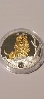 1 oz zilver world s wildlife the lion gilded 2025, Verzenden, Zilver