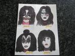 Zijde Sticker KISS Muziekgroep Joepie, Collections, Enlèvement ou Envoi, Autres types