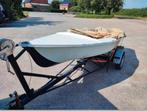 Open motorbootje met trailer, Watersport en Boten, Motorboten en Motorjachten, Ophalen, Zo goed als nieuw, Polyester, Tot 6 meter