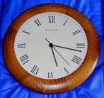 Horloge murale HERMLE ronde en bois massif, à quartz , NEUVE, Enlèvement ou Envoi