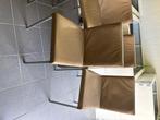 Set van 6 eettafelstoelen – taupe kleur, gebruikt maar nog b, Ophalen, Kunststof, Gebruikt, Overige kleuren