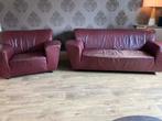 Vintage design salon, Huis en Inrichting, Fauteuils, Ophalen, Gebruikt, Leer, 75 tot 100 cm