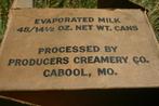 US Rantsoen Antwerpen New York 1944 Milk EVAP WW2, Verzamelen, Ophalen of Verzenden