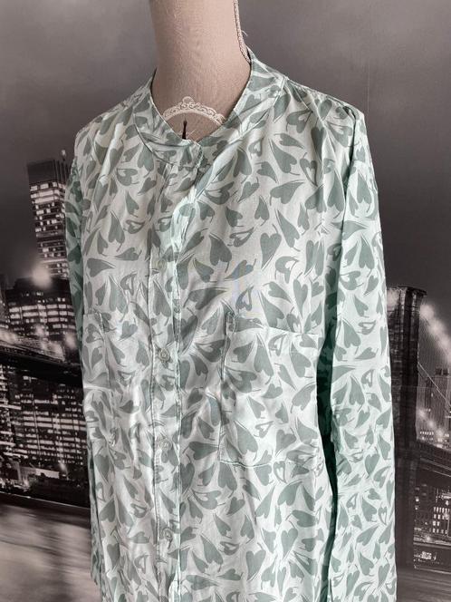prachtige katoenen lichte zomer jurk - 46-48, Kleding | Dames, Jurken, Zo goed als nieuw, Maat 46/48 (XL) of groter, Groen, Onder de knie