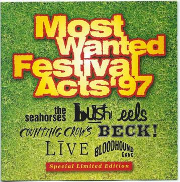 CD - Most Wanted Festival Acts 97- LIVE/BECK/BUSH/EELS e.v.a beschikbaar voor biedingen