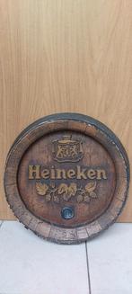 Panneau publicitaire Heineken authentique (en forme de couve, Collections, Panneau, Plaque ou Plaquette publicitaire, Comme neuf