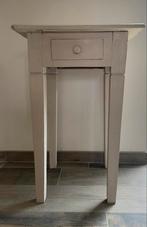 Bijzettafel met lade, Ophalen, Minder dan 55 cm, Gebruikt, Vierkant