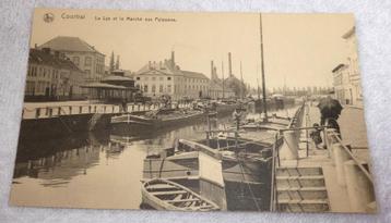 carte postale Courtrai le marché aux poissons, Enlèvement ou Envoi