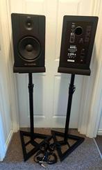 M-Audio BX8 D2 Studio Monitor Speakers + Staanders, Audio, Tv en Foto, Luidsprekerboxen, Ophalen of Verzenden, Zo goed als nieuw