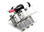 Design de casier à vin en acier inoxydable des années 1970, Maison & Meubles, Accessoires pour la Maison | Porte-bouteilles, 5 à 15 bouteilles