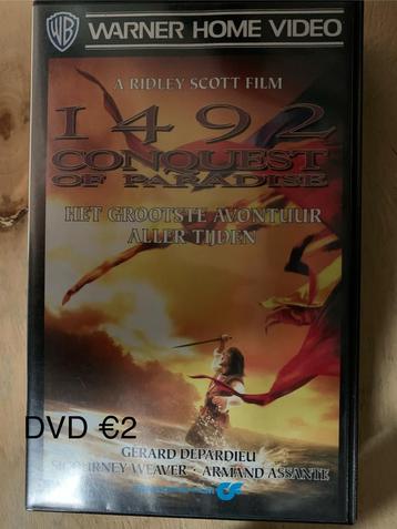 DVD - 1492 Conquest of Paradise, Enlèvement, Comme neuf