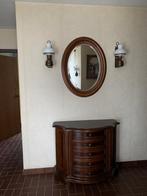 Halmeubel met spiegel, Huis en Inrichting, Ophalen, Gebruikt, Kersenhout, Retro