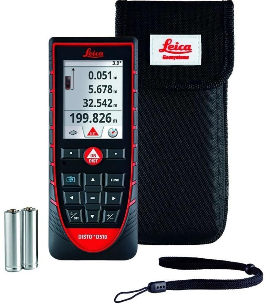 Télémètre Leica Disto D510 Prof. 200 mètres - NOUVEAU !, Bricolage & Construction, Instruments de mesure, Neuf, Distance, Enlèvement ou Envoi