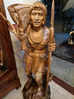 Groot apart oud houten beeld,, Antiek en Kunst, Ophalen