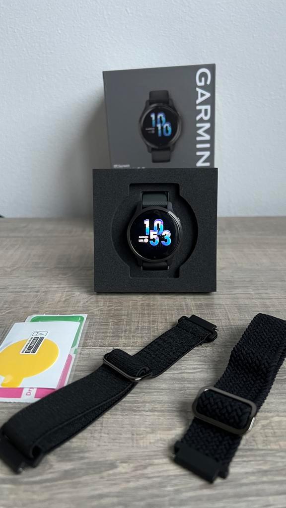Garmin Venu 2S Music, Bijoux, Sacs & Beauté, Montres connectées, Comme neuf, Android, Noir, Distance, Bandage calorique, État