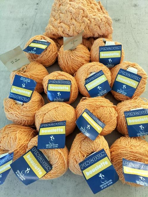 Oranje bal van pinguïn (15 ballen + rest)., Hobby en Vrije tijd, Breien en Haken, Ophalen of Verzenden
