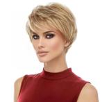 Vlotte blonde pruik kort haar in laagjes model Josephine, Verzenden, Nieuw