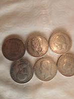 6 stukken van 5 pesetas 1871  amadeo 1 en alfonso 13, Postzegels en Munten, Ophalen of Verzenden, Overige landen, Losse munt
