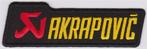 Akrapovic stoffen opstrijk patch embleem, Motoren, Verzenden