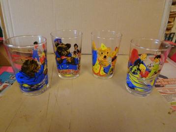 4 teddybeerglazen - ORTF - Welterusten voor de kleintjes beschikbaar voor biedingen