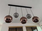 Hanglampen rond gekleurd glas, Gebruikt, 50 tot 75 cm, Ophalen of Verzenden, Glas