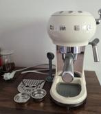 Smeg espressomachine ecru zeer goede staat, Elektronische apparatuur, Koffiezetapparaten, Gebruikt, Espresso apparaat, Gemalen koffie