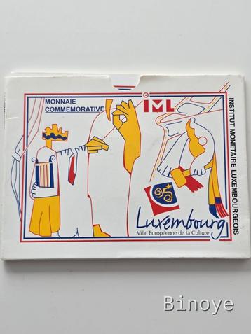 Luxembourg 1995 – 500F argent proof – Ville culture beschikbaar voor biedingen